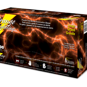 Orange Lightning Gloves